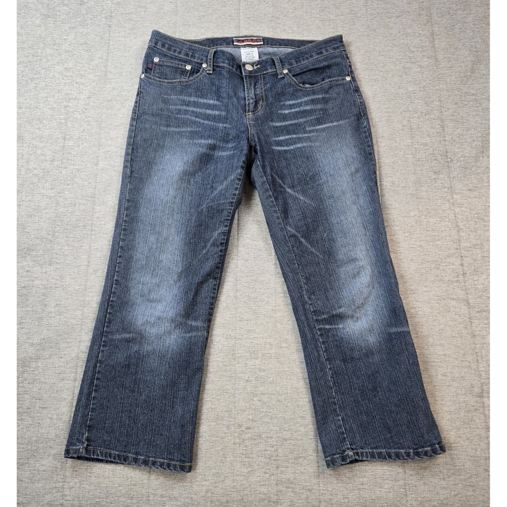 VTG Cavaricci Junior's Capri Jeans Low Rise Medium Wash Denim 32" X 23.5" Size 9
